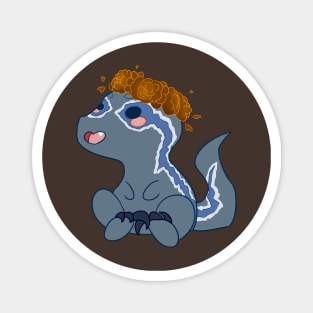 Autumn Chibi Blue Raptor Magnet